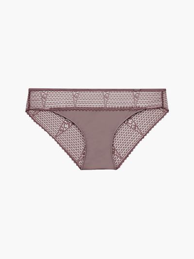 Calvin Klein Underwear HU767933 | Calvin Klein Triangle Lace Női Bikini Alsó Lila